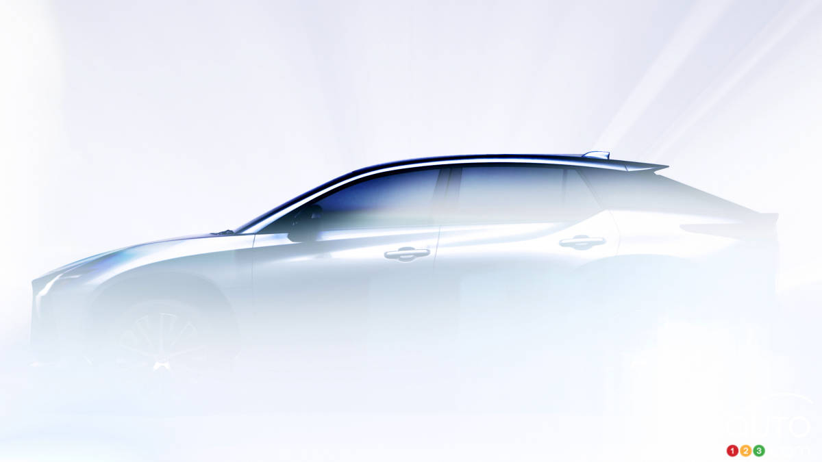 Premières images du futur VUS électrique de Lexus, le RZ